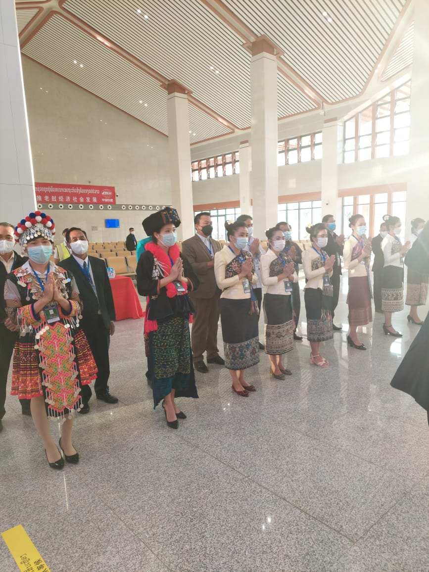 A Laosz-Kína vasútvonal megnyitó ünnepsége